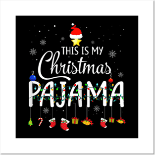 This Is My Christmas Funny Xmas Light Tree Posters and Art